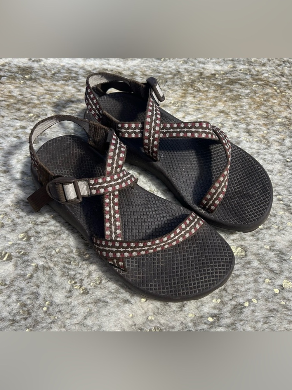 Chaco Brown Vibram Sandals Size 10